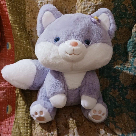 Other - Rumi Life Kawaii Japan Miniso Sitting Plush Fox 14 inches - Purple